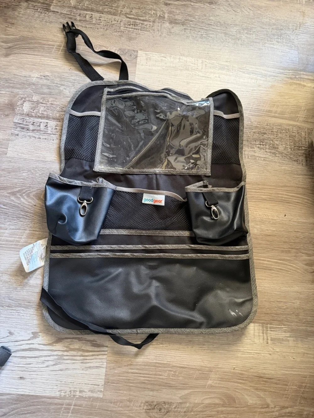 Goodgear Black and Gray Baby Car Seat Back Organizer